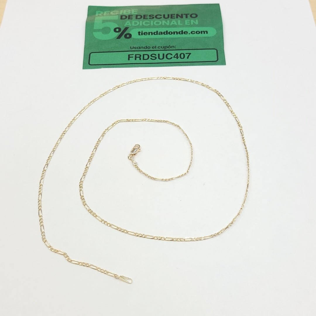 CADENAS 3X1 ORO 14K 55 CM 3.9 GR (NUEVO)
