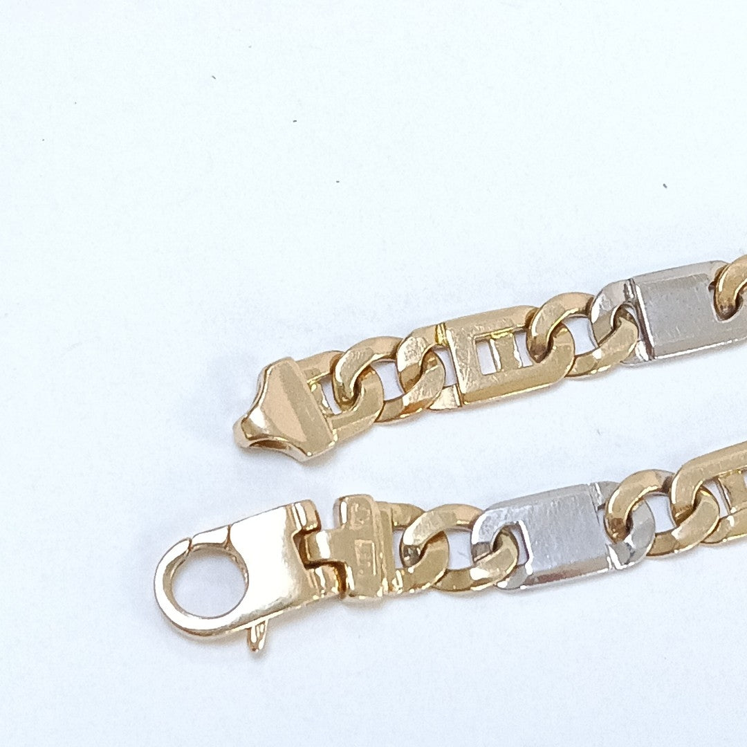 PULSERA ORO, ORO COMBINADO 14 K 21.8 GRMS (SEMINUEVO)