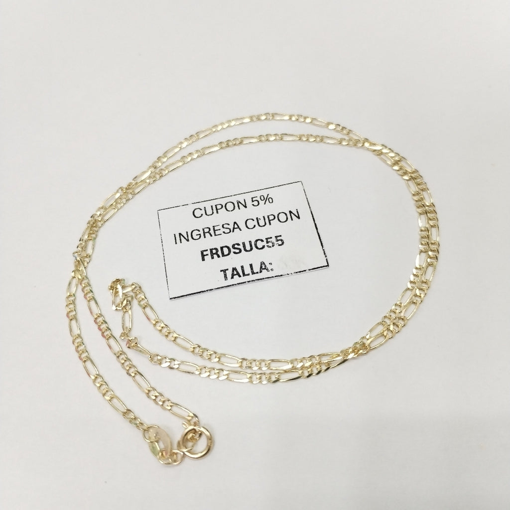 CADENAS TEJIDO 3X1 ORO 10K 50 CM 2.9 GR (NUEVO)