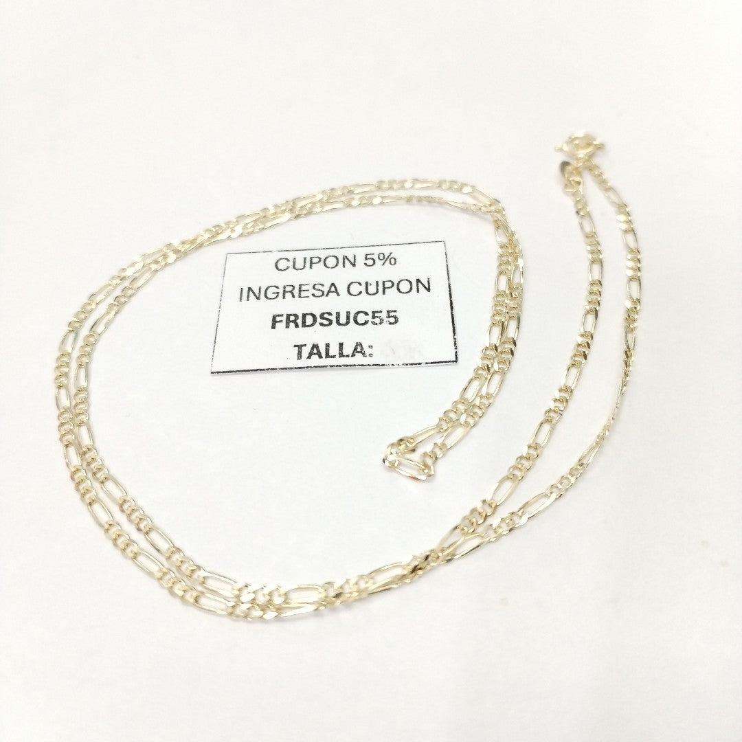 CADENAS TEJIDO 3X1 ORO 10K 55 CM 3.2 GR (NUEVO)