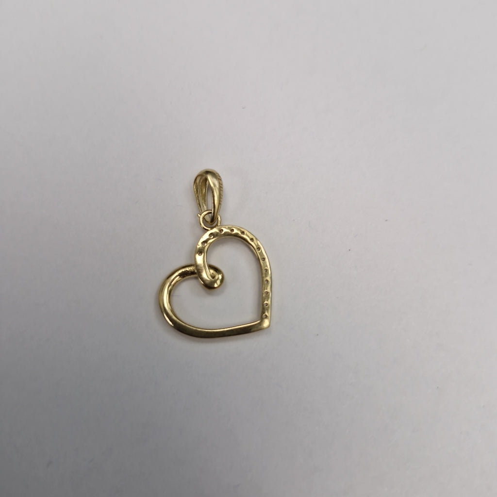 DIJES CORAZON C/CIRCONIA ORO 10K 1.3 GR (NUEVO)