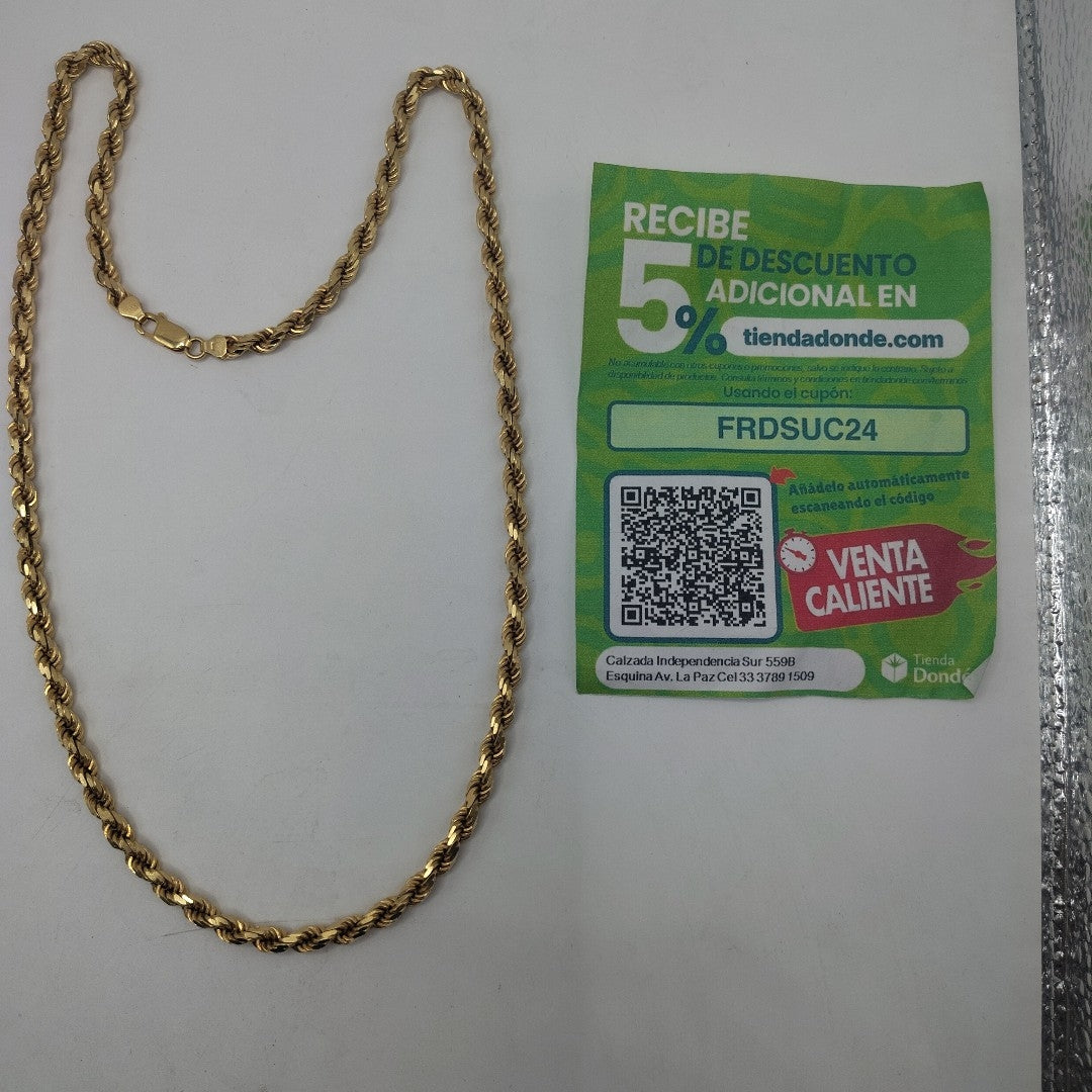 CADENA ORO 14 K 59.5 GRMS (SEMINUEVO)