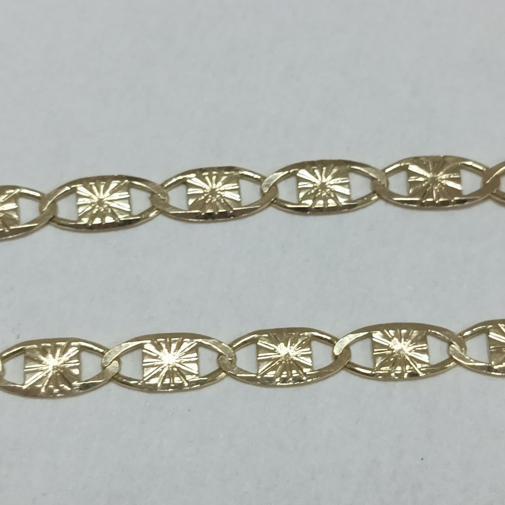 PULSERAS GUCHI ORO 14K 18 CM 2.9 GR (NUEVO)