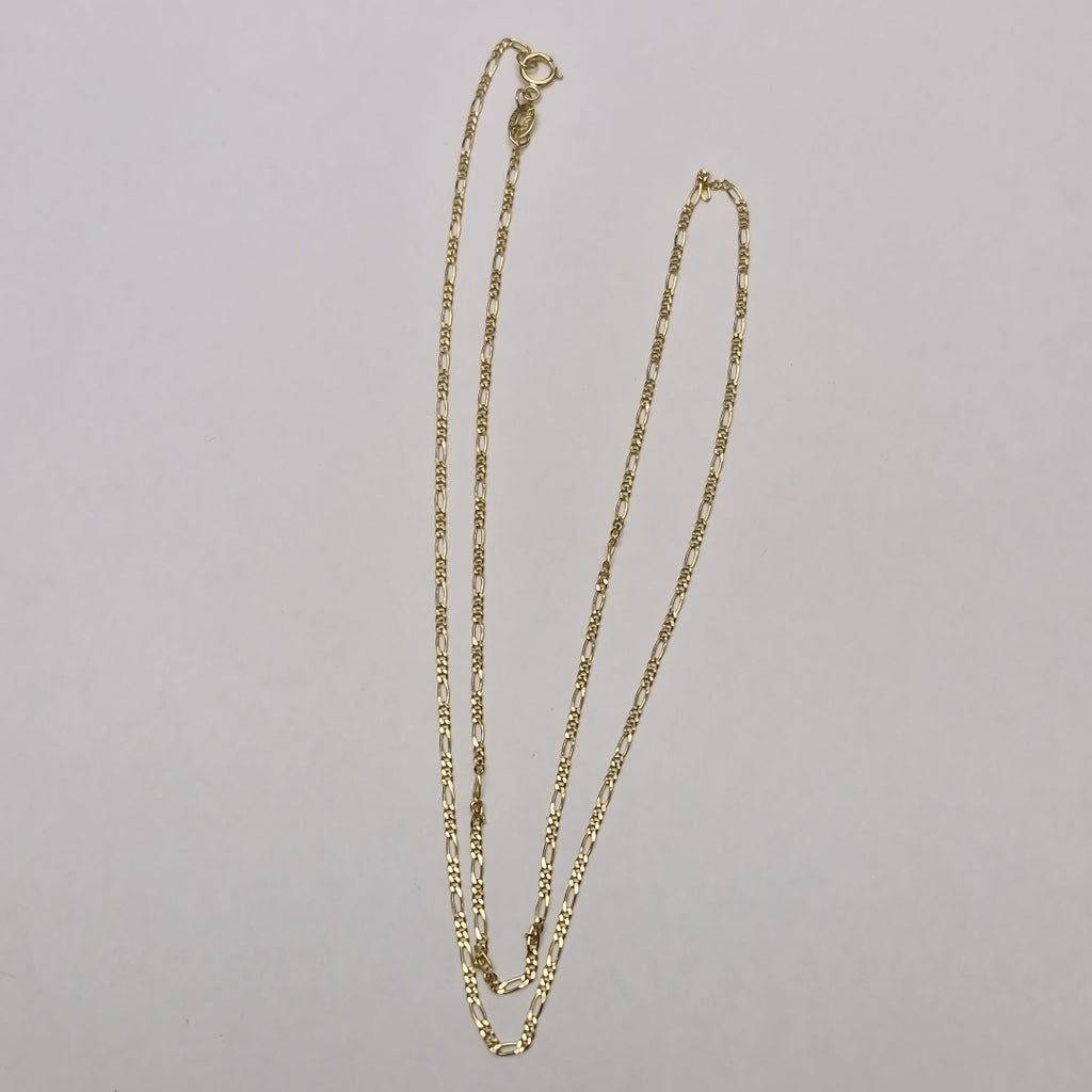 CADENAS TEJIDO 3X1 ORO 14K 55 CM 2.7 GR (NUEVO)