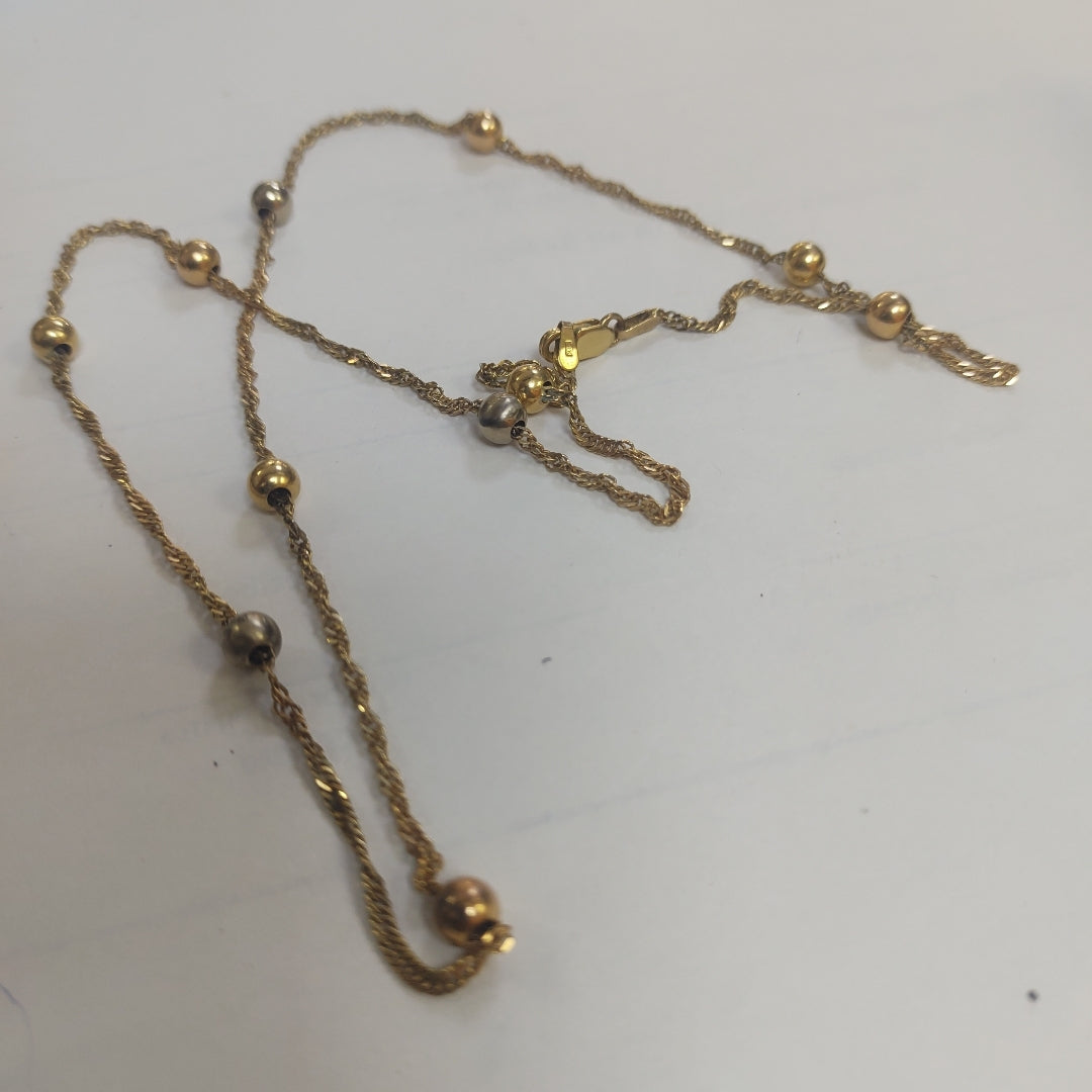 CADENA ORO COMBINADO 14 K 8,90 GRMS (SEMINUEVO)