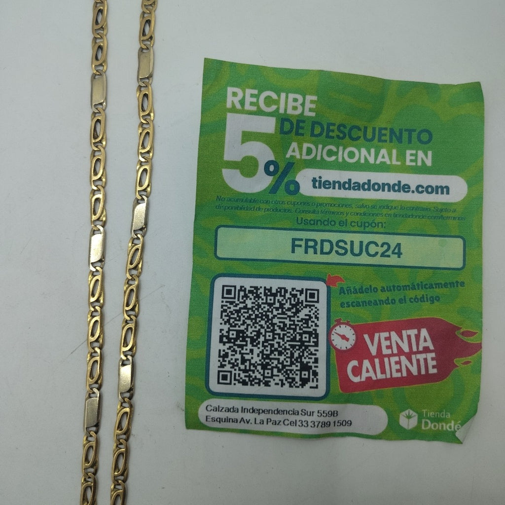 CADENA ORO 18 K 34.1 GRMS (SEMINUEVO)