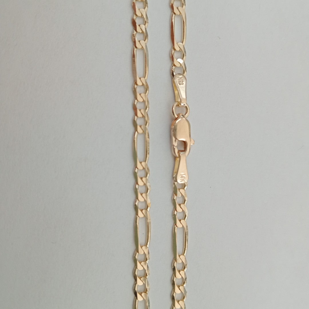 CADENAS 3X1 ORO 14K 60 CM 8 GR (NUEVO)