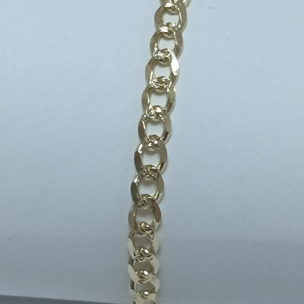 PULSERAS BARBADA ORO 14K 18 CM 4.6 GR (NUEVO)
