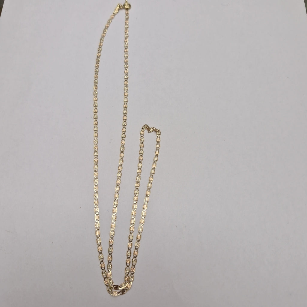 CADENAS TEJIDO GUCHI ORO 10K 60 CM 3.3 GR (NUEVO)