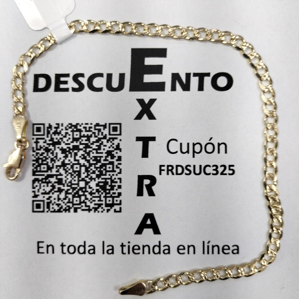 PULSERAS BARBADA ORO 14K 21 CM 5.3 GR (NUEVO)