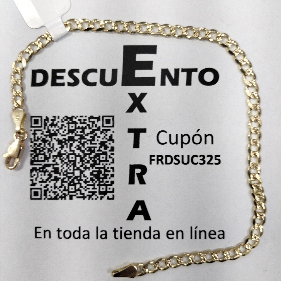 PULSERAS BARBADA ORO 14K 21 CM 5.3 GR (NUEVO)