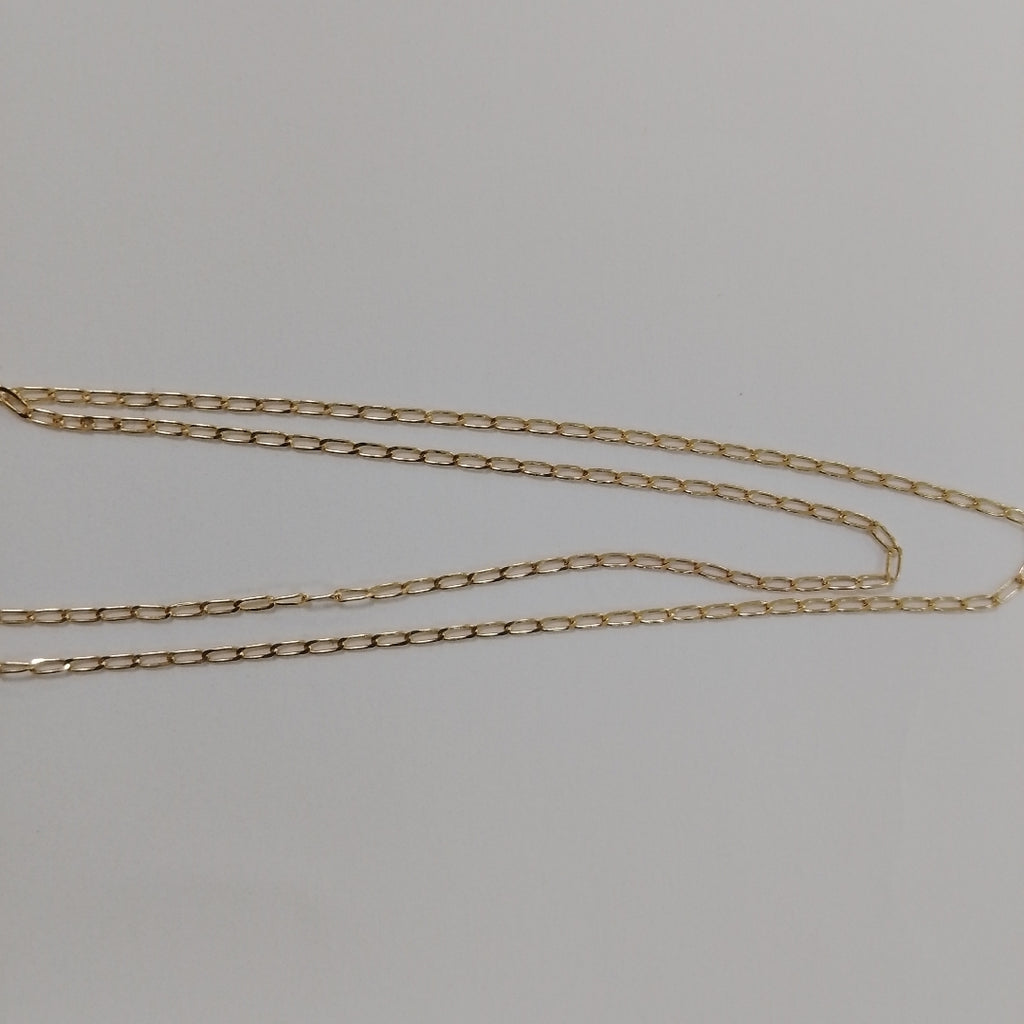 CADENAS TEJIDO ESLABONES ORO 10K 55 CM 1.9 GR (NUEVO)