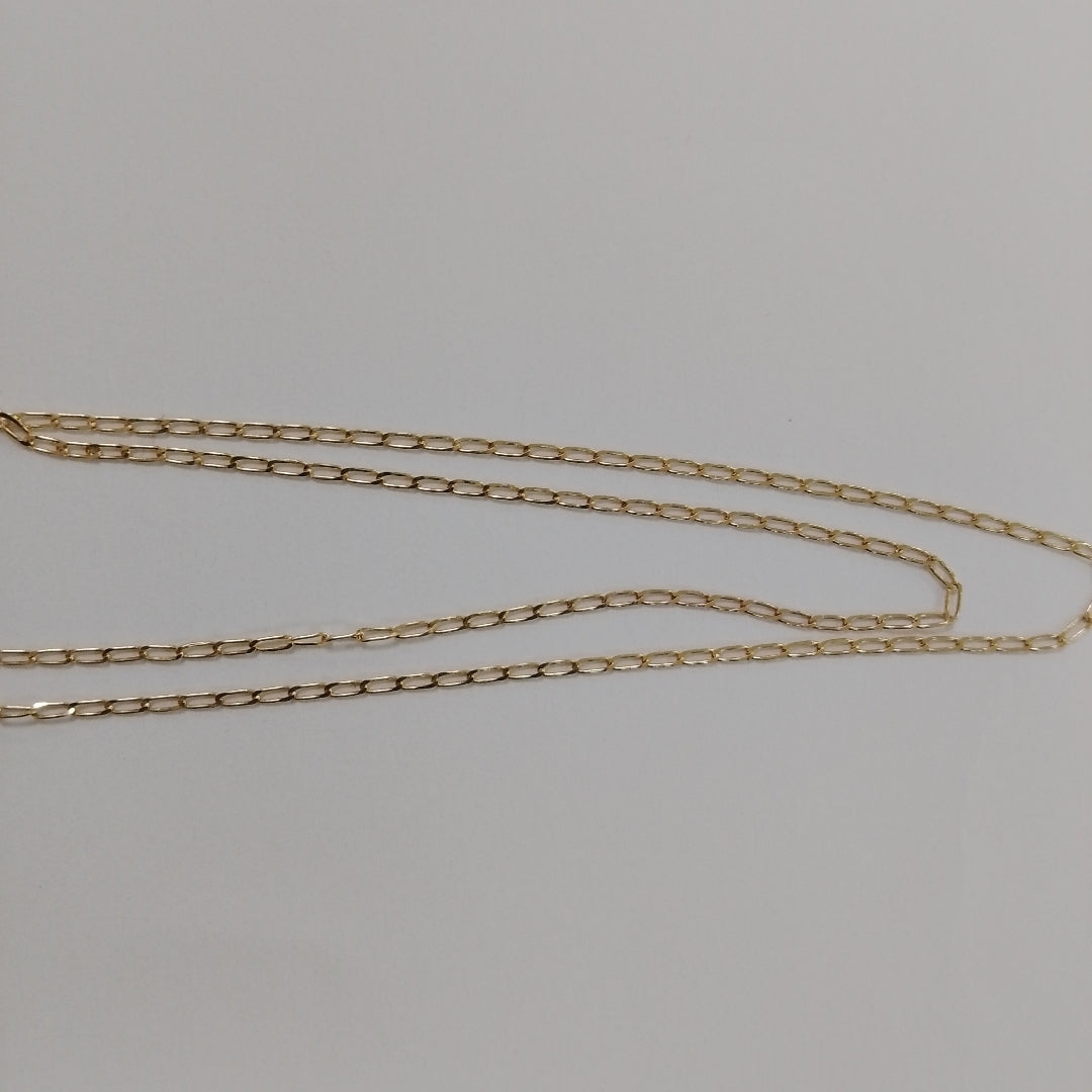 CADENAS TEJIDO ESLABONES ORO 10K 55 CM 1.9 GR (NUEVO)