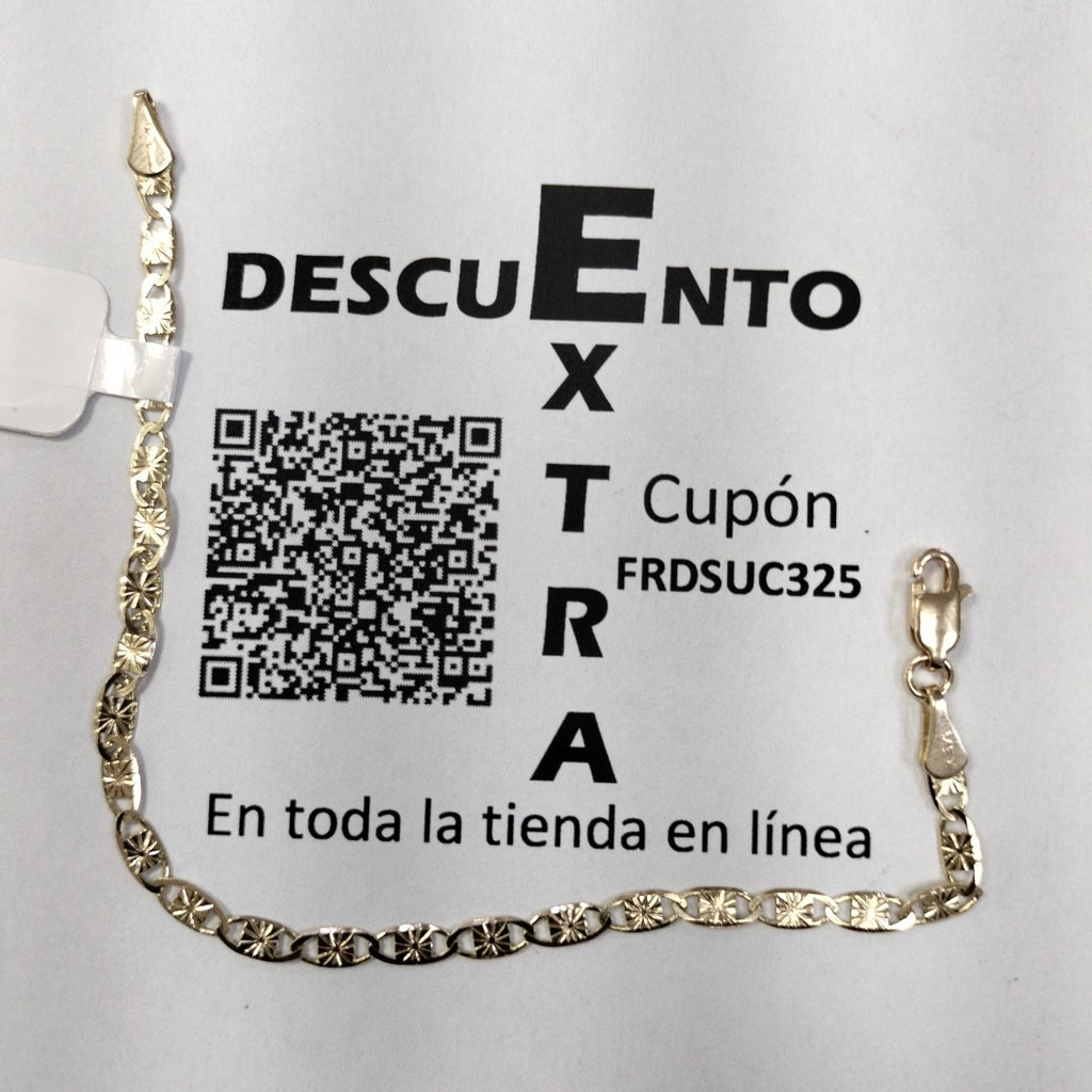 PULSERAS GUCHI ORO 14K 18 CM 2.8 GR (NUEVO)