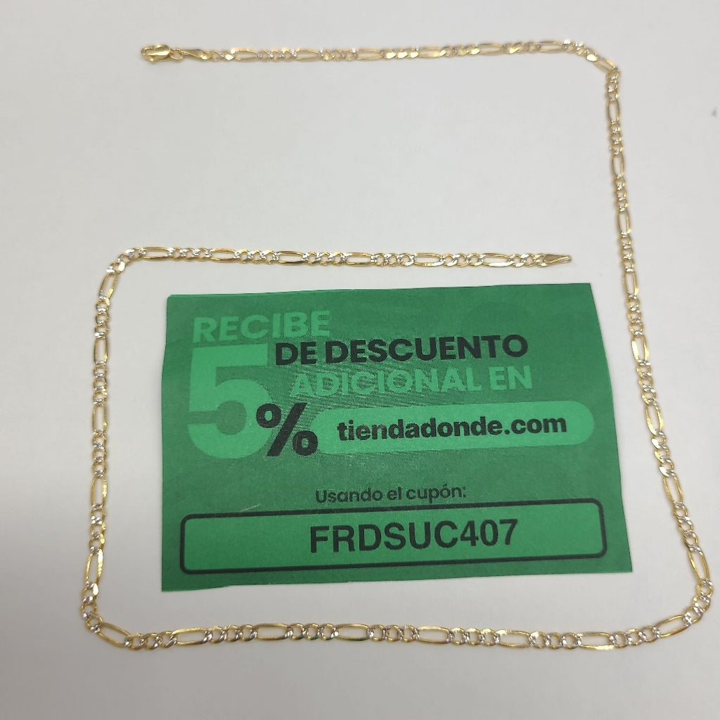 CADENAS 3X1 DIAMANTADA ORO 14K 55 CM 8.4 GR (NUEVO)