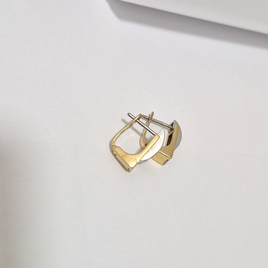ARETES PAR ORO BLANCO 14 K 5.4 GRMS (SEMINUEVO)