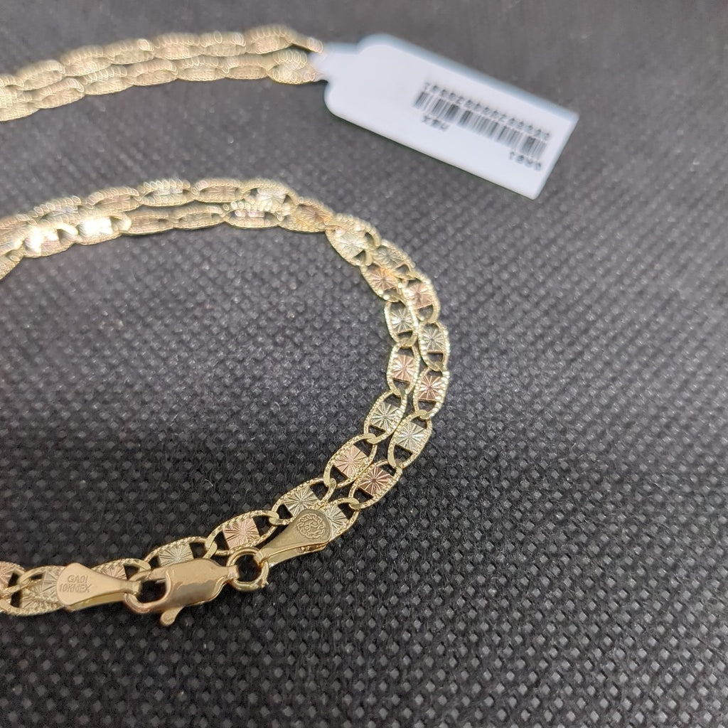 CADENAS TEJIDO GUCHI ORO 10K 55 CM 6.8 GR (NUEVO)