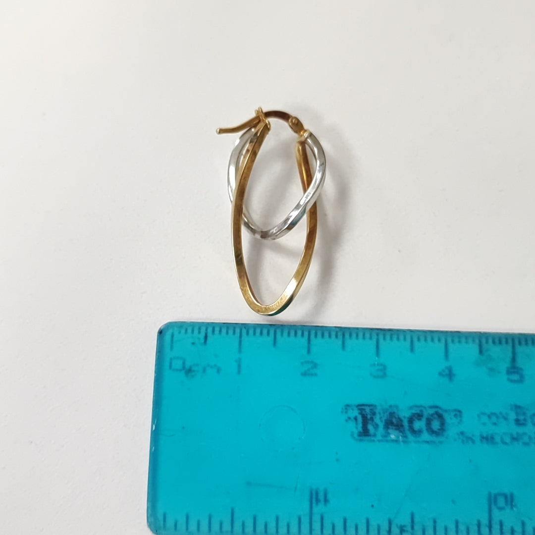 ARRACADAS PAR ORO COMBINADO 10 K 2 GRMS (SEMINUEVO)