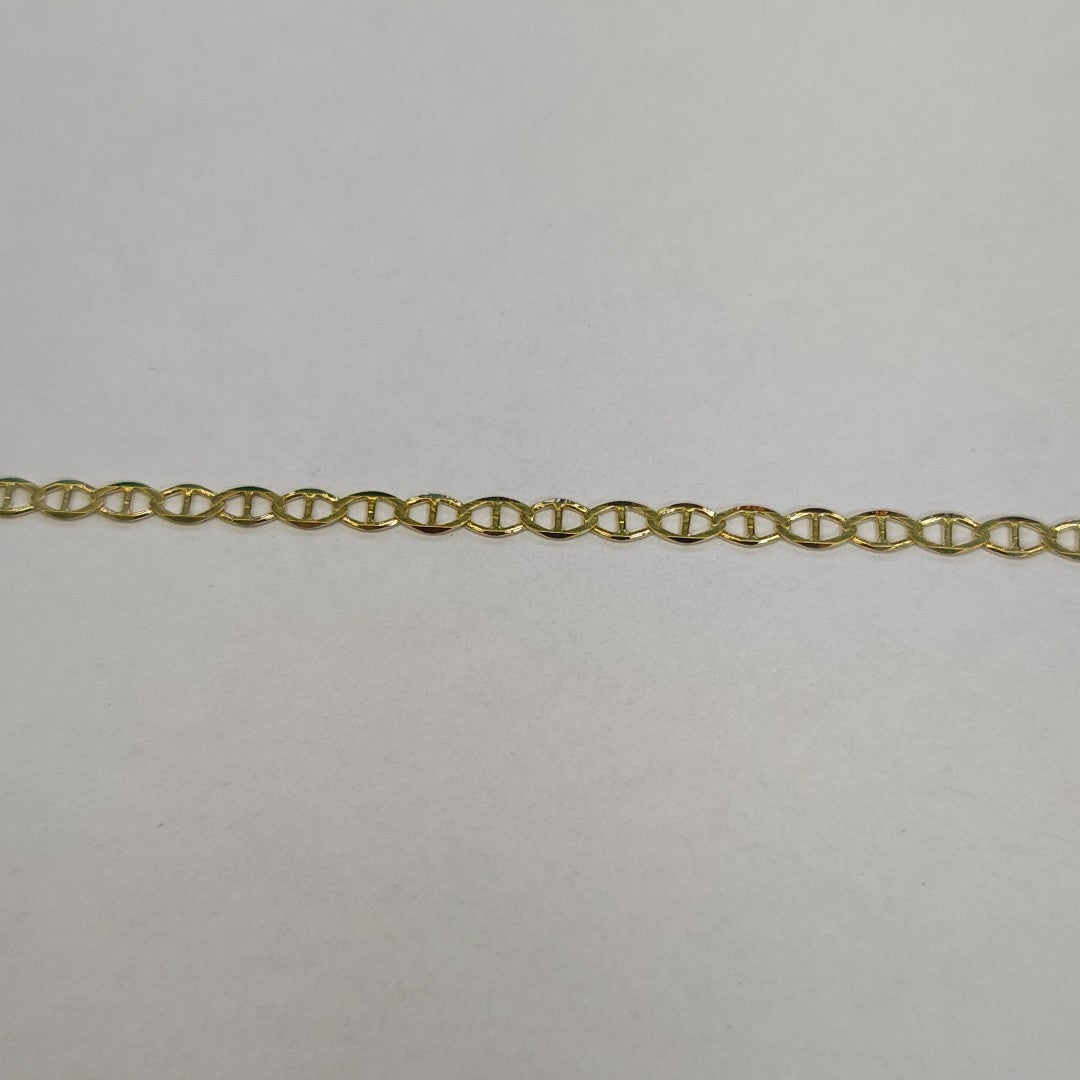CADENAS TEJIDO GUCHI ORO 10K 55 CM 3.9 GR (NUEVO)