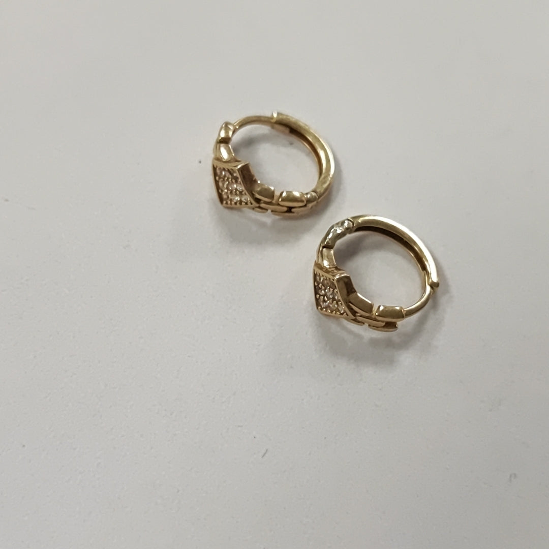 ARRACADAS PAR ORO 10 K 2.3 GRMS (SEMINUEVO)