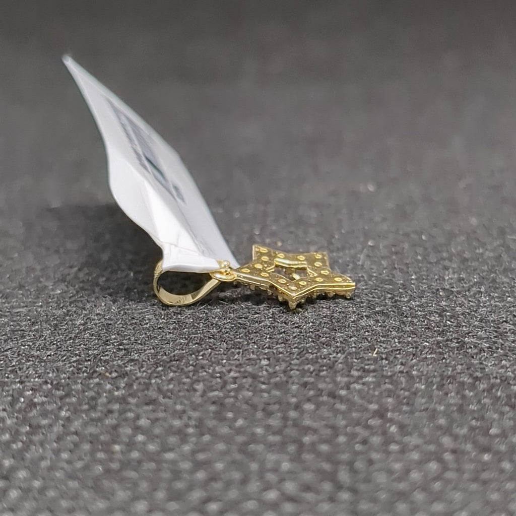 DIJES ESTRELLA C/CIRCONIAS ORO 10K 0.5 GR (NUEVO)