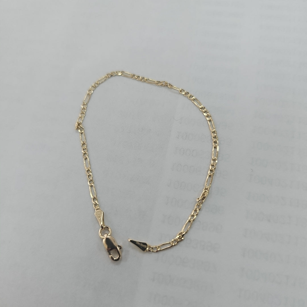 PULSERAS 3X1 ORO 14K 18 CM 1.5 GR (NUEVO)