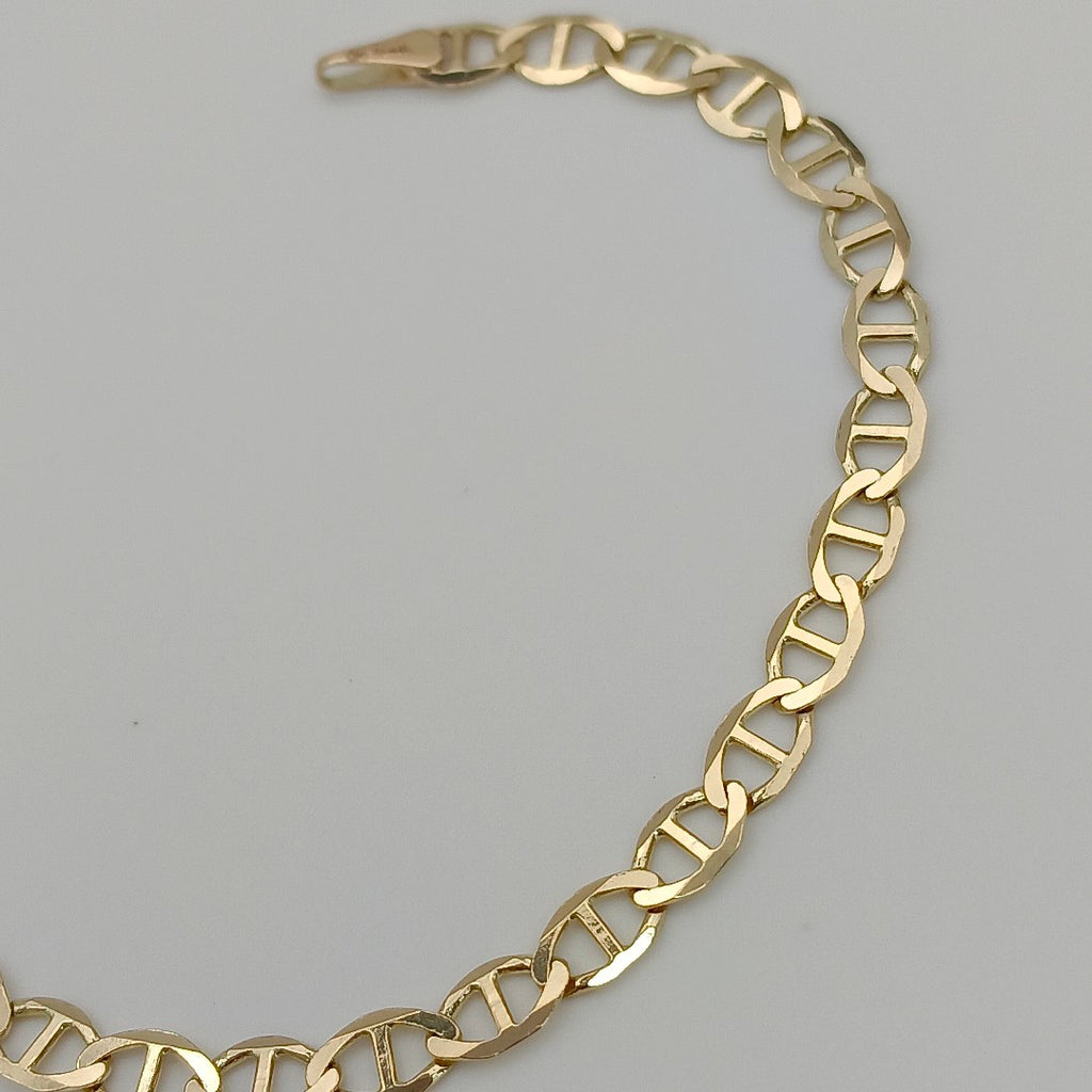 PULSERAS TEJIDO MARINERA ORO 14K 18 CM 2.8 GR (NUEVO)