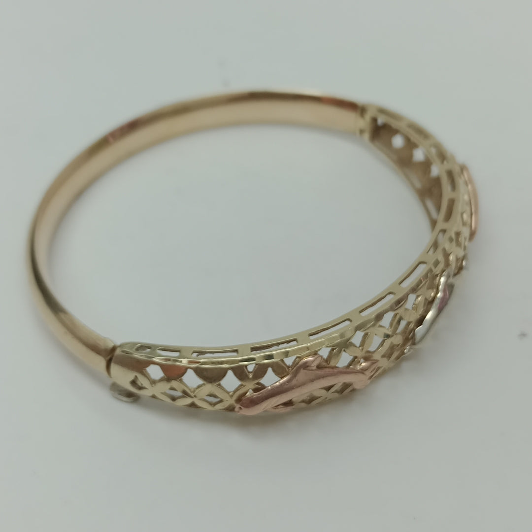 PULSERA RIGIDA ORO 14 K 13.1 GRMS (SEMINUEVO)