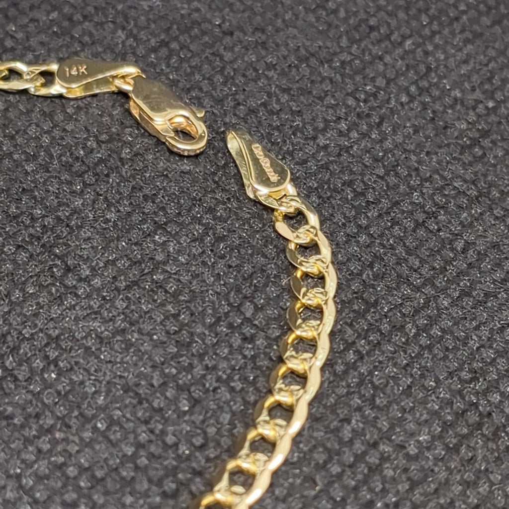PULSERAS BARBADA ORO 14K 21 CM 5.2 GR (NUEVO)