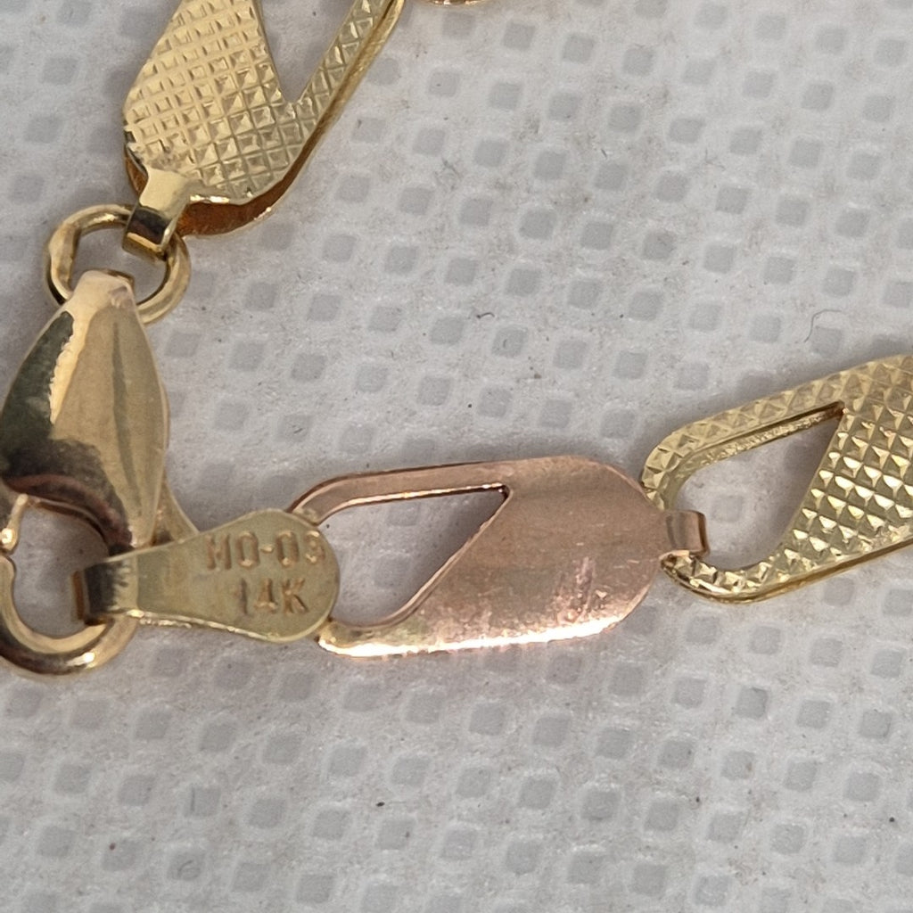 PULSERA ORO COMBINADO 14 K 4,40 GRMS (SEMINUEVO)