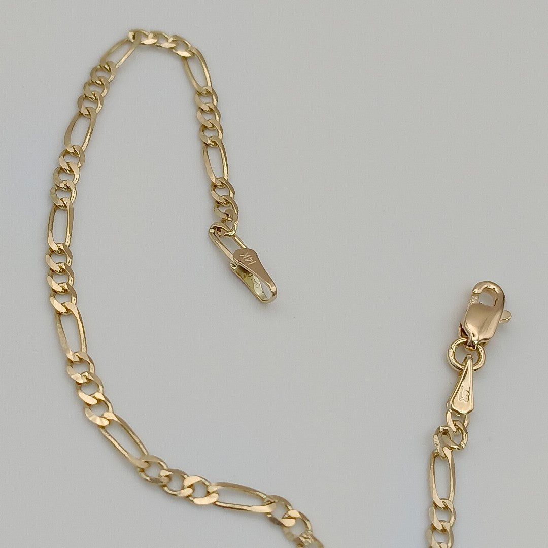 PULSERAS 3X1 ORO 14K 18 CM 1.9 GR (NUEVO)