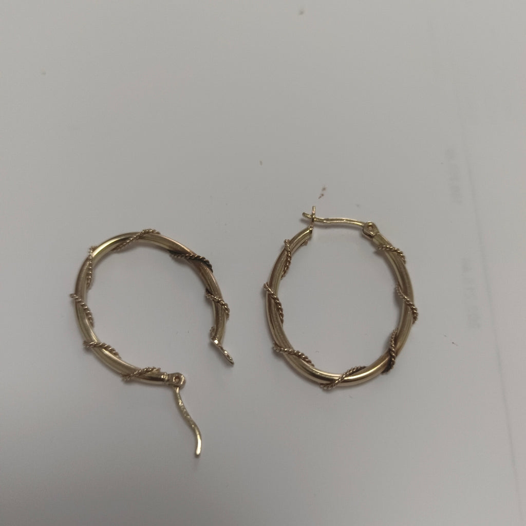 ARRACADAS PAR ORO 14 K 2.6 GRMS (SEMINUEVO)