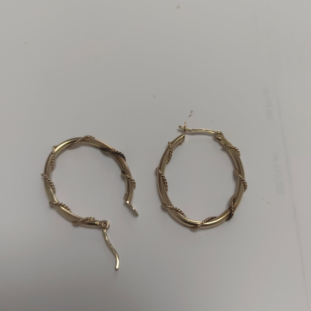 ARRACADAS PAR ORO 14 K 2.6 GRMS (SEMINUEVO)