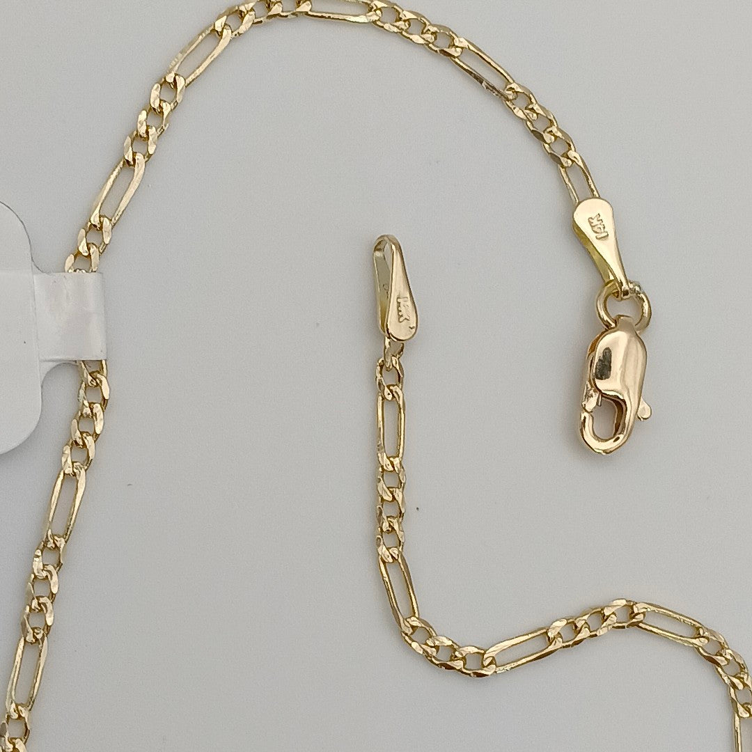 PULSERA 3X1 ORO 14K 21 CM 1.7 GR (NUEVO)