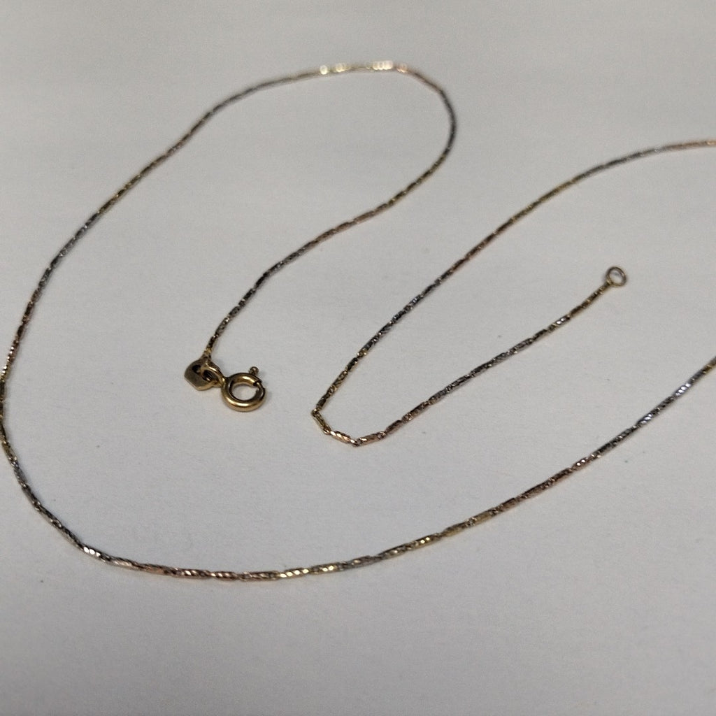 CADENA ORO,ORO BLANCO 10 K 2,40 GRMS (SEMINUEVO)