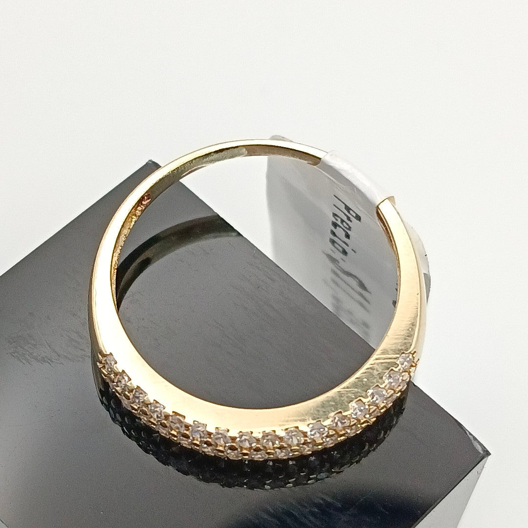 ANILLOS C/CIRCONIA ORO 10K TALLA 8 1.8 GR (NUEVO)