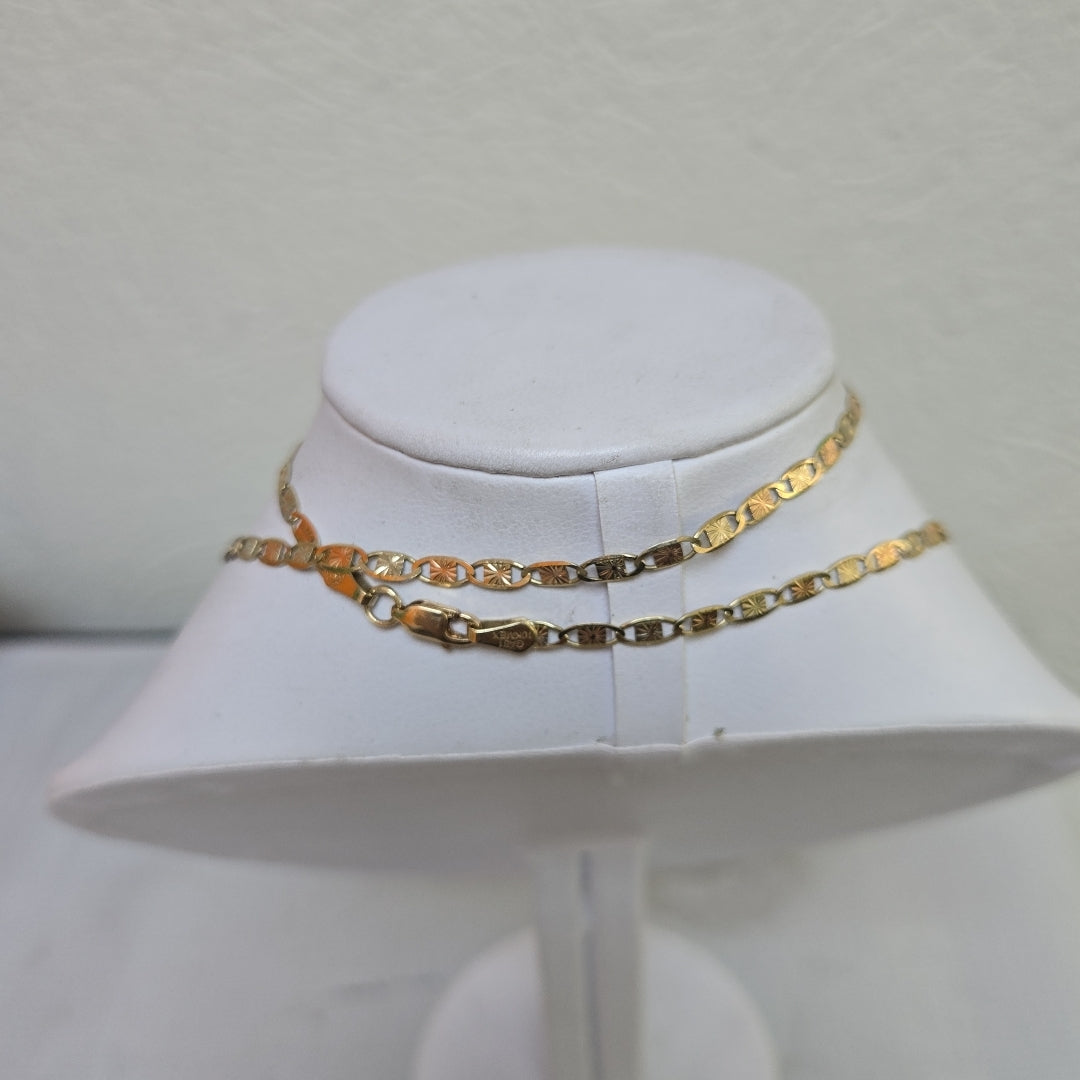 CADENA ORO COMBINADO 10 K 6,50 GRMS (SEMINUEVO)