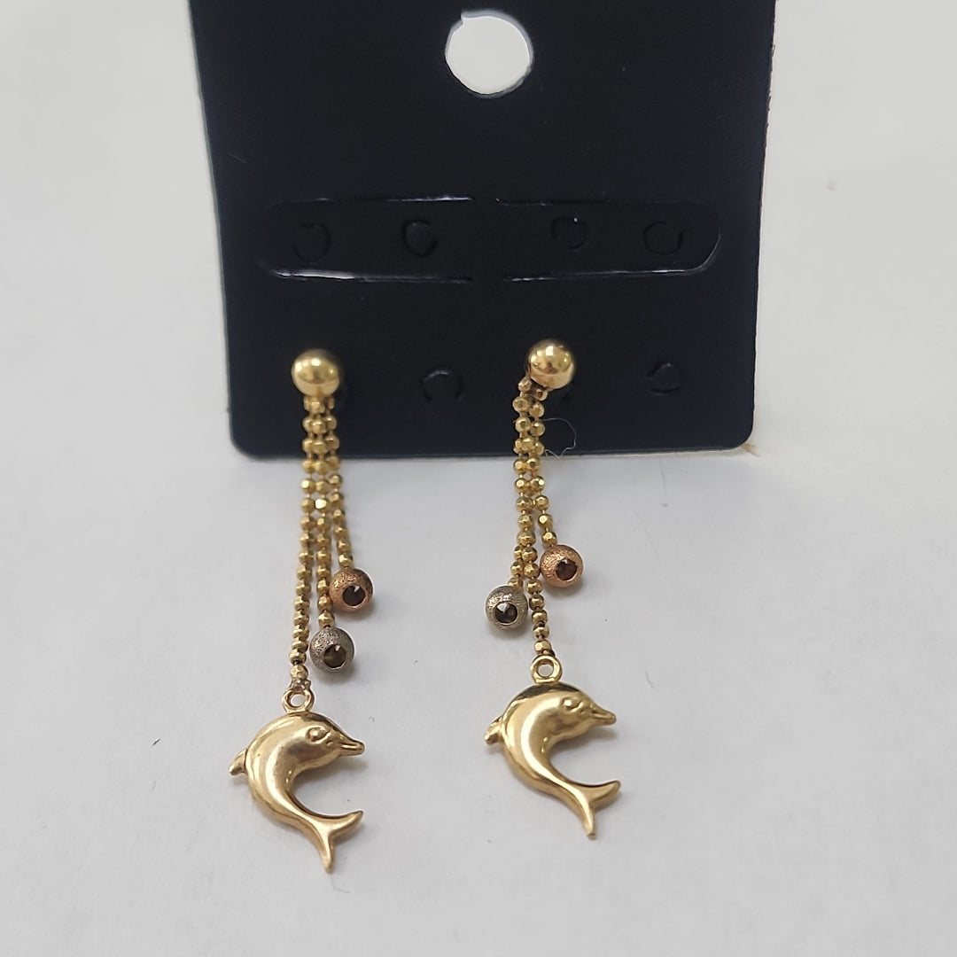 ARETES PAR ORO 14 K 2.2 GRMS (SEMINUEVO)
