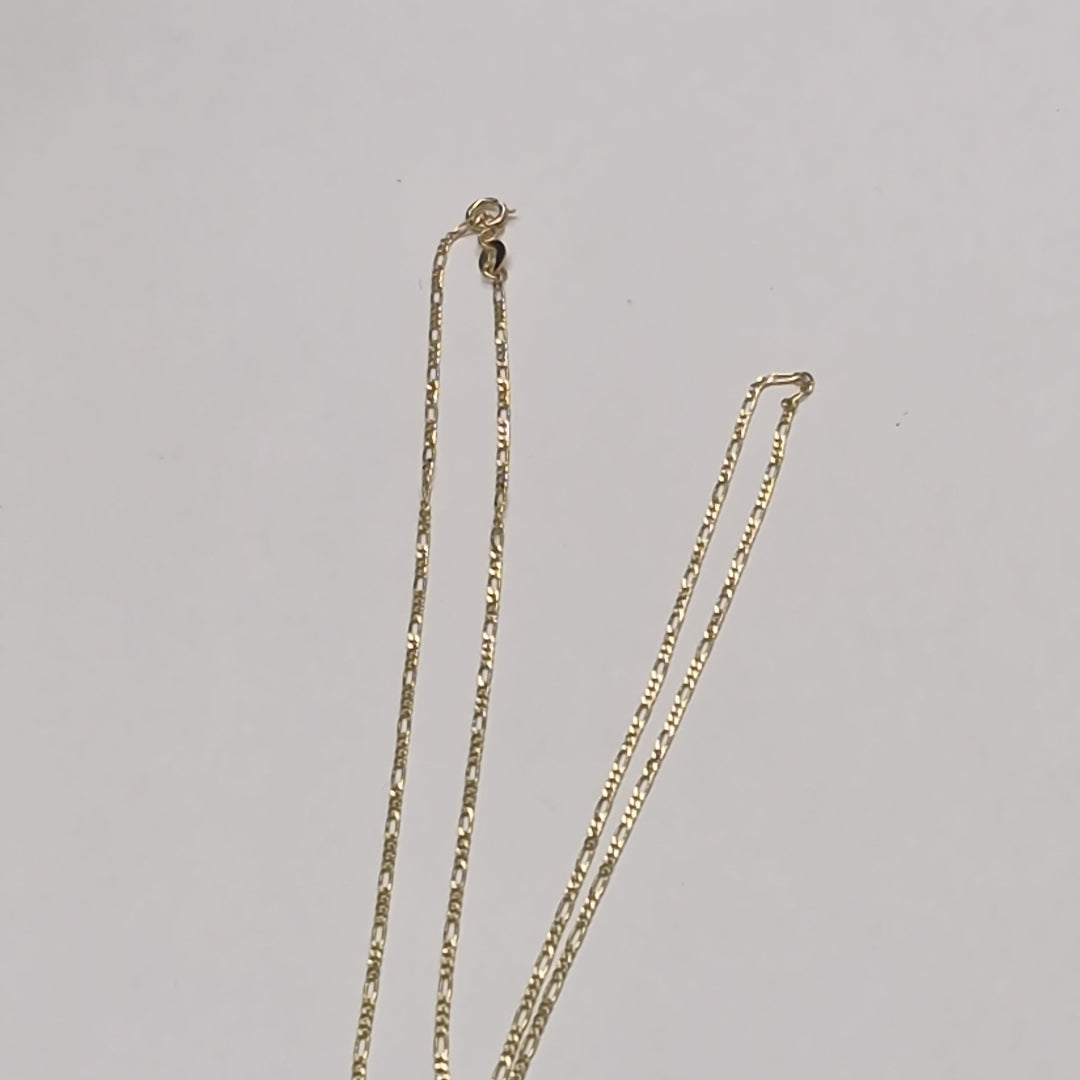 CADENAS TEJIDO 3X1 ORO 14K 55 CM 2.3 GR (NUEVO)