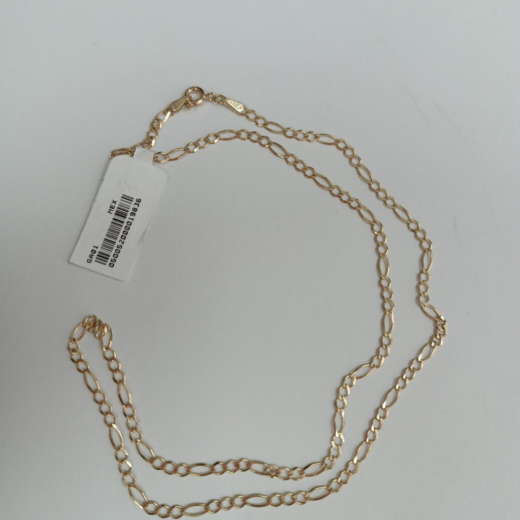 CADENAS TEJIDO 3X1 ORO 10K 50 CM 3.8 GR (NUEVO)
