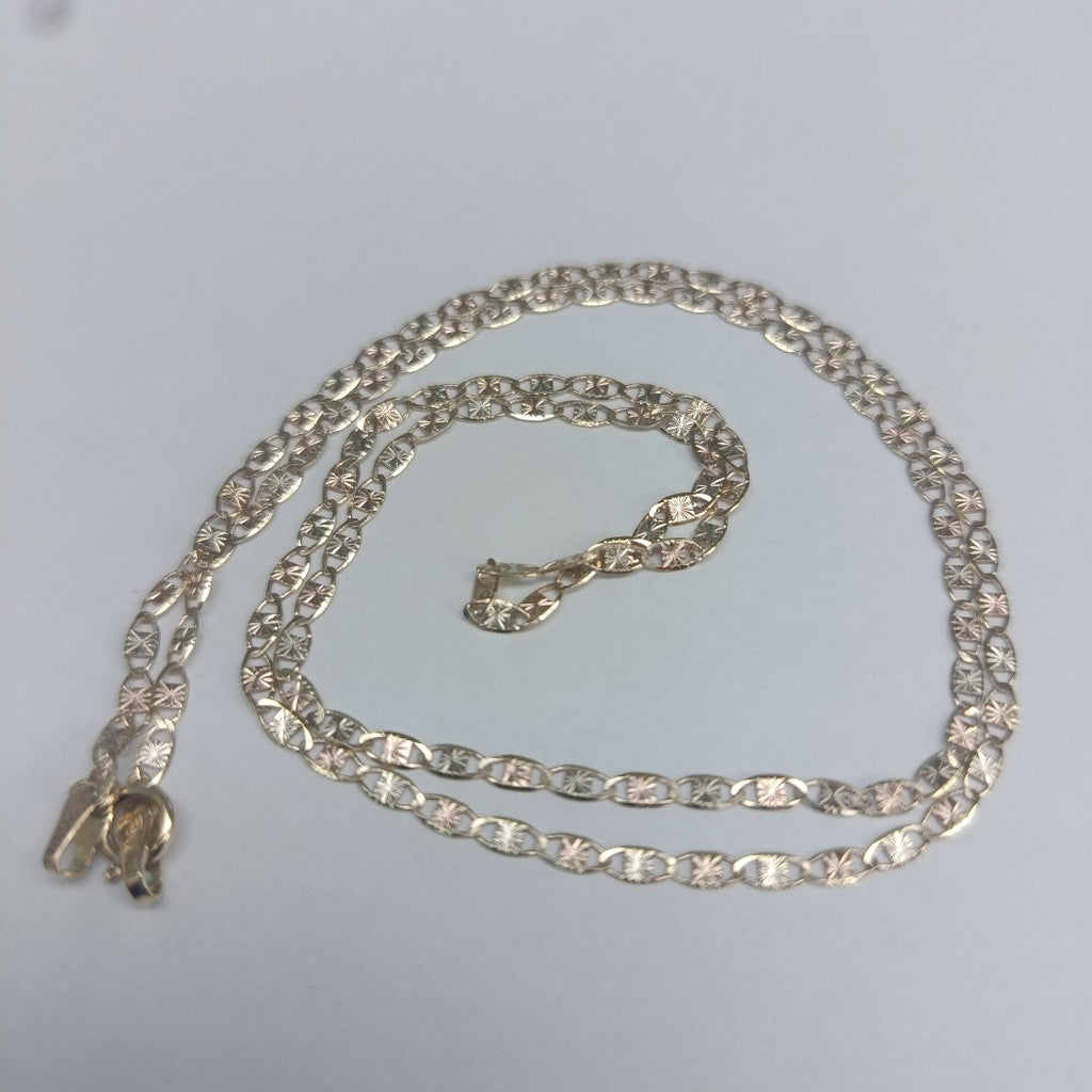 CADENAS TEJIDO GUCHI ORO 10K 55 CM 2.7 GR (NUEVO)