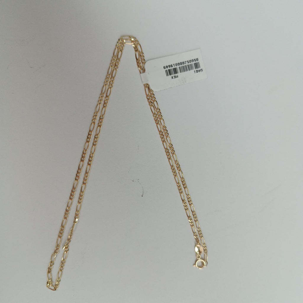CADENAS TEJIDO 3X1 ORO 10K 50 CM 3 GR (NUEVO)