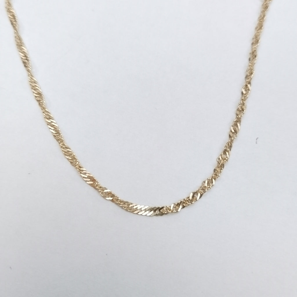 PULSERAS TEJIDO MEDIO TZL ORO 14K 18 CM 1.3 GR (NUEVO)