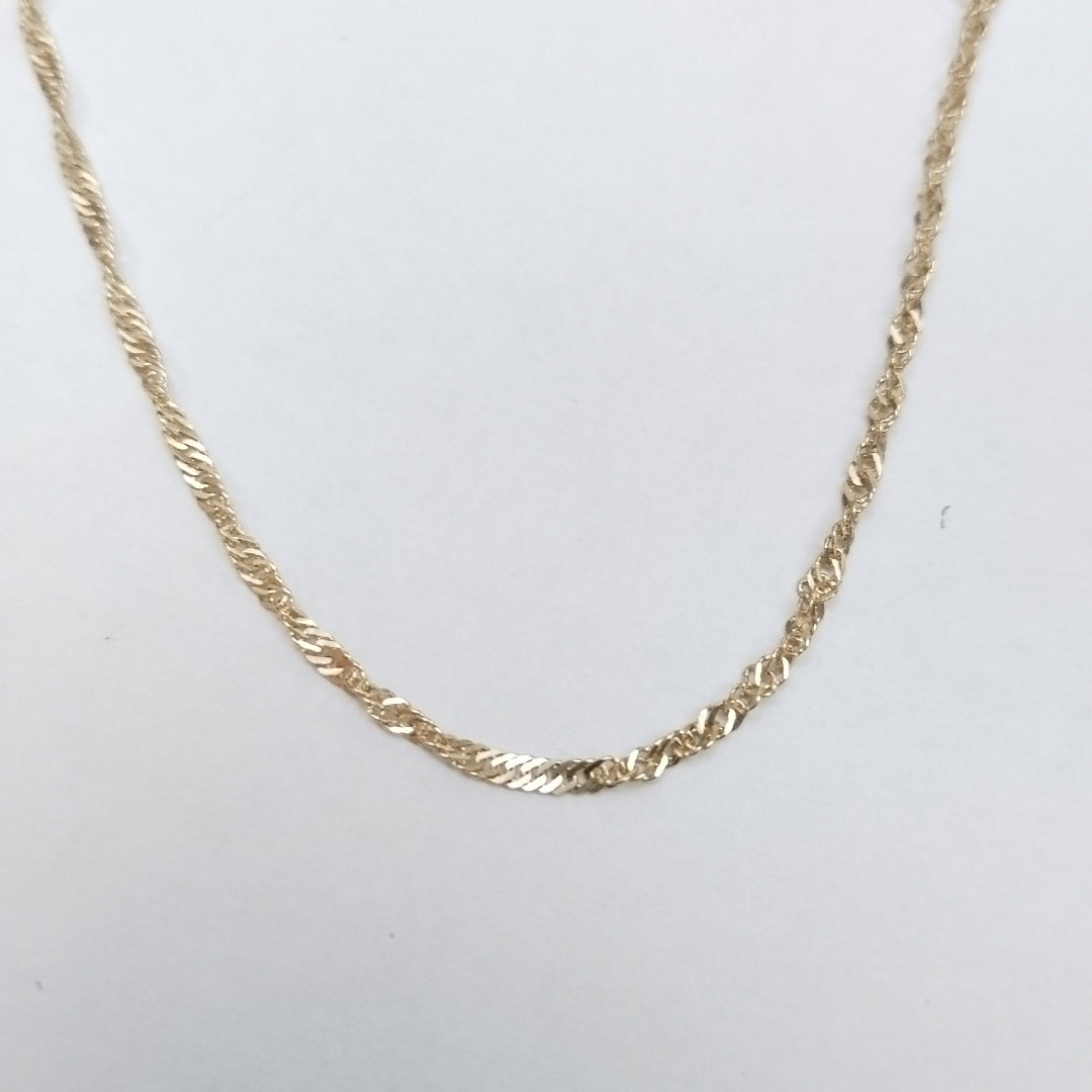 PULSERAS TEJIDO MEDIO TZL ORO 14K 18 CM 1.3 GR (NUEVO)