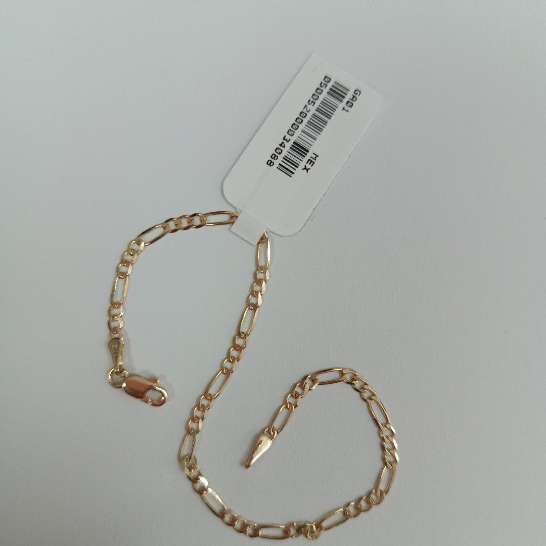 PULSERAS 3X1 ORO 14K 18 CM 1.8 GR (NUEVO)