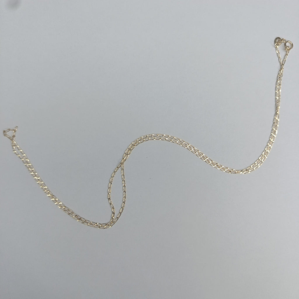 CADENAS TEJIDO ESLABONES ORO 10K 60 CM 2 GR (NUEVO)