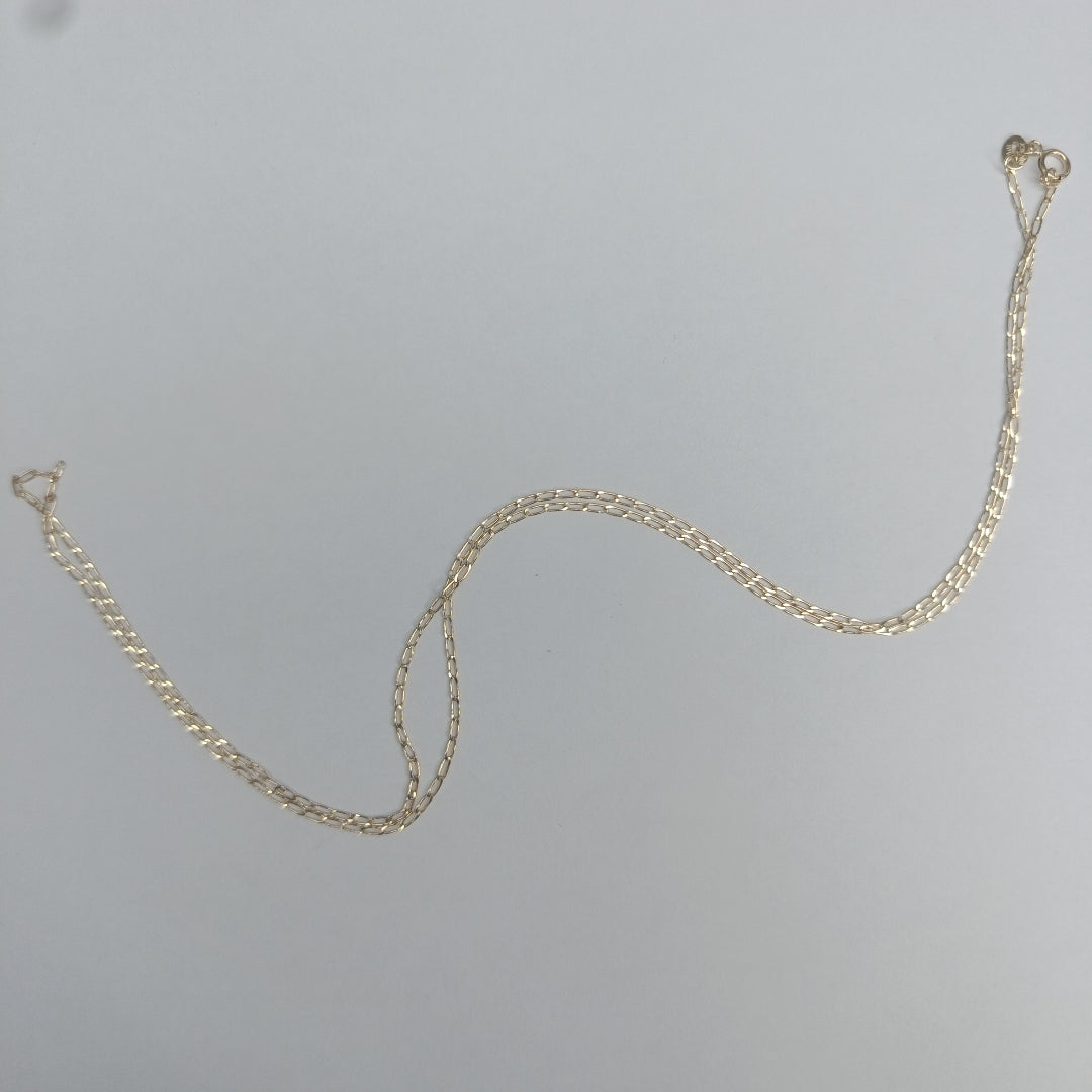 CADENAS TEJIDO ESLABONES ORO 10K 60 CM 2 GR (NUEVO)