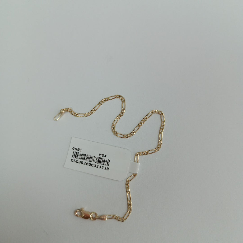 PULSERAS 3X1 ORO 14K 18 CM 1.5 GR (NUEVO)