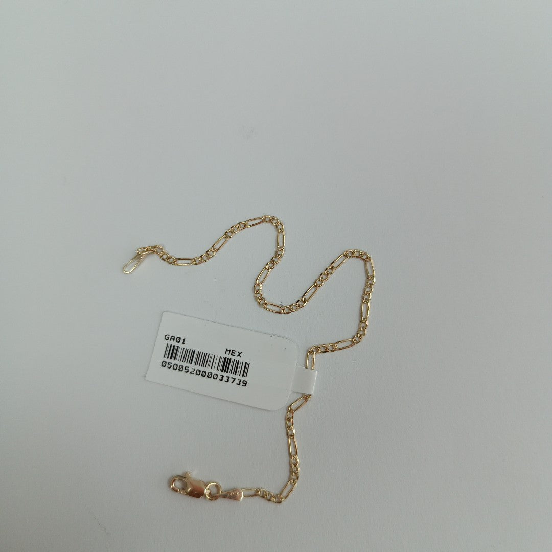 PULSERAS 3X1 ORO 14K 18 CM 1.5 GR (NUEVO)