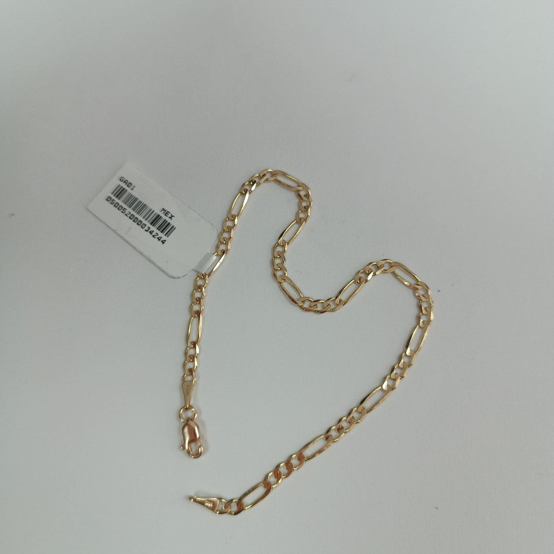 PULSERAS 3X1 ORO 14K 21 CM 3.3 GR (NUEVO)